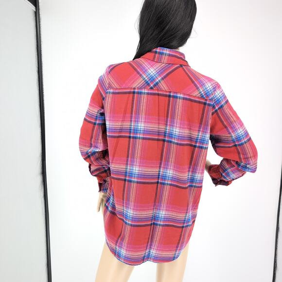 Orvis Women's Button Down Collared Long Sleeve Plaid Flannel Shirt - Size S -GUC - Picture 7 of 15